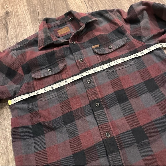 Orvis Big Bear Heavy Weight Plaid Flannel Shirt Jacket Shacket Hand Pockets M - Picture 10 of 12